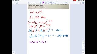 SM3.06.68 - Modelling Expontial Decay of Radioactivity