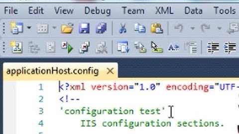Applicationhost.config configuration test example  | IIS | Visual studio | cmd | backup | xml