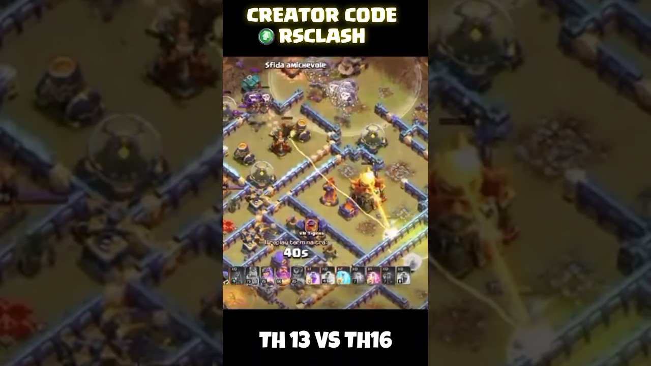 Th13 Easily Get 3 Star on Th16 (Clash of Clans)
