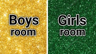 Boys room vs Girls room👨‍🦰😅👩‍🦰🤩#boy #girls#boysvsgirls screenshot 4