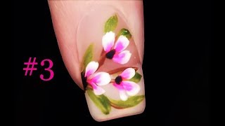 #3 Nail Art Design for beginners | 3 Petal Flower Nails Tutorial