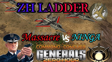 1v1 No Rules 10k | Massacre vs Ninja | C&C Generals Zero Hour