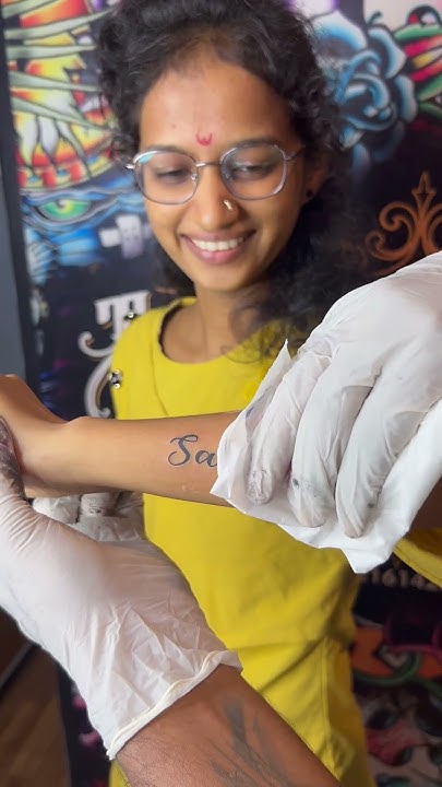  || Beautiful 👧🏻 name Tattoo || || ख़ूबसूरत 👧🏻 नाम टैटू || #shortsvideo ...