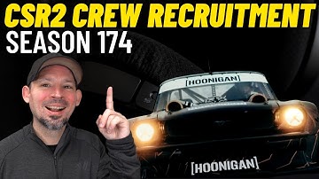 CSR2 Crew Recruitment Season 174 | Find a crew Join a crew CSR2 Racing
