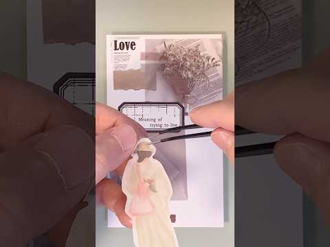 #花を買って帰ろう#asmr #collage #コラージュ #女の子シール #shorts  【Vol.1】