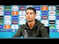 Cristiano Ronaldo Removes Coca Cola Bottles In press conference