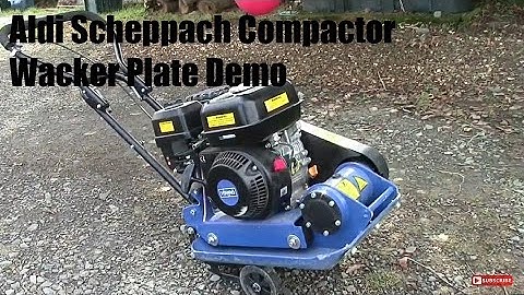 Aldi Scheppach Compactor Wacker Plate 6.5hp Demo