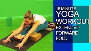 15 Minute Yoga Workout Extended Forward Fold