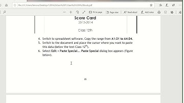 LINKING WORD DOCUMENTS TO DATA IN A WORKSHEET( Session 6:MS Word) for 12th class IT students