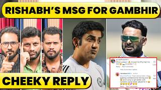 🔴RISHABH PANT SENDS OUT A MESSAGE TO GAMBHIR ON SOCIAL MEDIA. NEVER PLAYED FOR… YUVI PAA INVOLVED