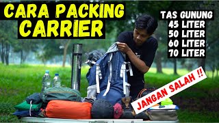 CARA PACKING CARRIER TERBARU 2022 | TAS GUNUNG FORESTER BARUN 45+5 LITER