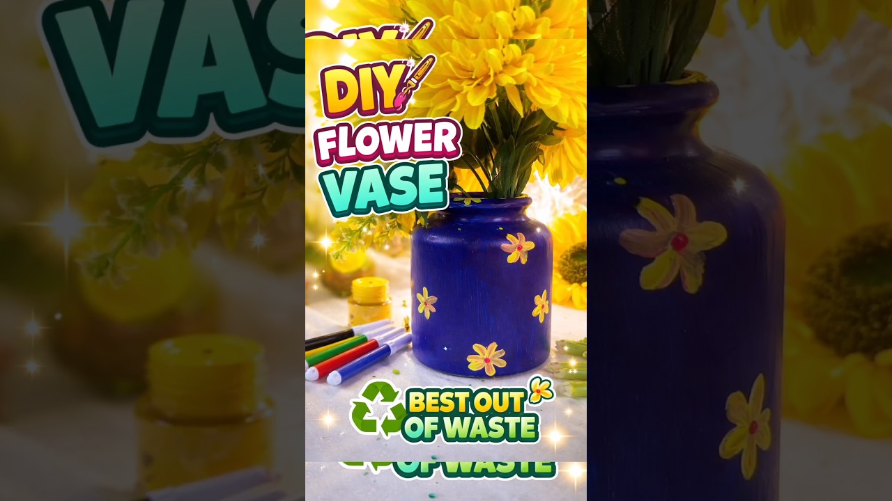 DIY Flower Vase | Best Out of Waste Bottle Craft | Easy Home Decor Idea 