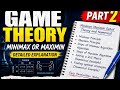 Maximin and Minimax Principle in Game Theory | Solved Numericals | Operations Research