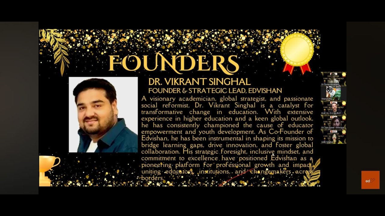 EDVISHAN EDU-ACHIEVEMENT AWARD 2025 – SEASON 3 (VIRTUAL)