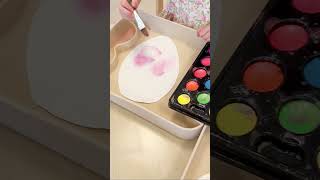 Easter Egg Painting in the ExploraTray