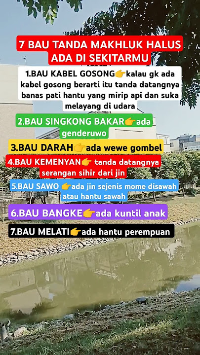 7 BAU TANDA ADA MAKHLUK HALUS DI SEKITAR MU #information #fyp #trending #mahlukhalus #fypシ゚viral