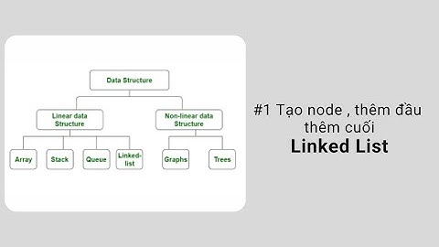 #1 Danh sách liên kết , Linked List P1 | Cấu trúc dữ liệu và Giải thuật