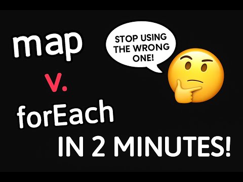 map vs forEach — Real Difference in 2025 (with Examples)
