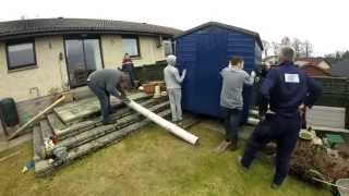 How To Move a Shed, Without Dismantling................ Timelapse