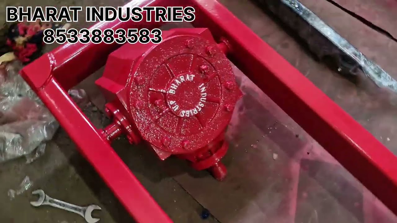 Hydrolic Post Hole Digger Machine mfg BHARAT INDUSTRIES For Mahindra tractor