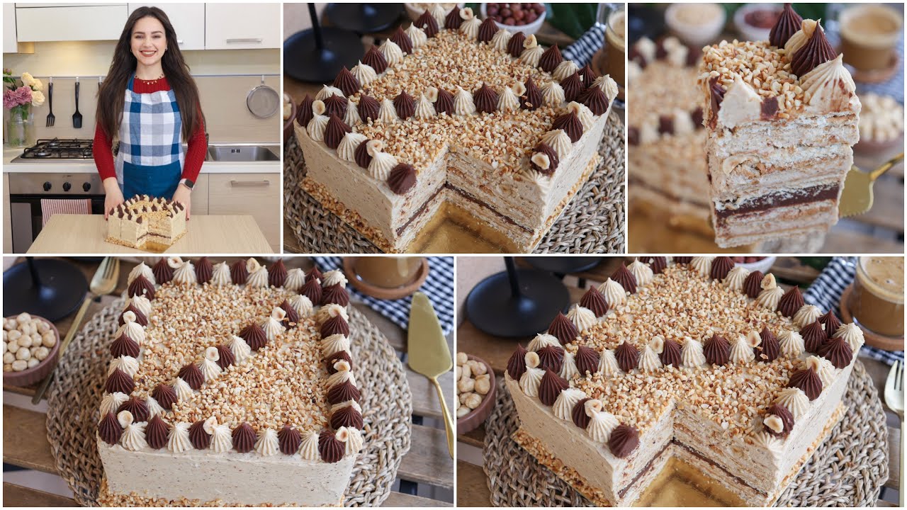 خبزة هواء بالبفريوة والشكلاطة🍫ساهلة فيسع تحضر بنة لاتوصف كيكة بسكويت بدون فرن😋gâteau courant d'air