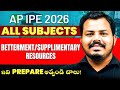 AP IPE 2026 Betterment &amp; Supply 🔥 | All Subjects Resources | Full Guide