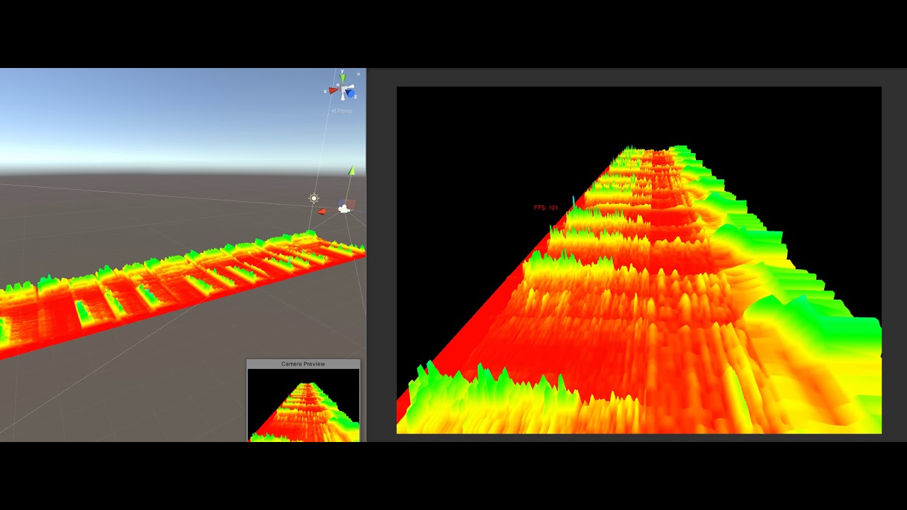 Audio spectrogram implemented in Unity YouTube