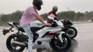 PICKING UP NEW WHITE 2019 YZ R6