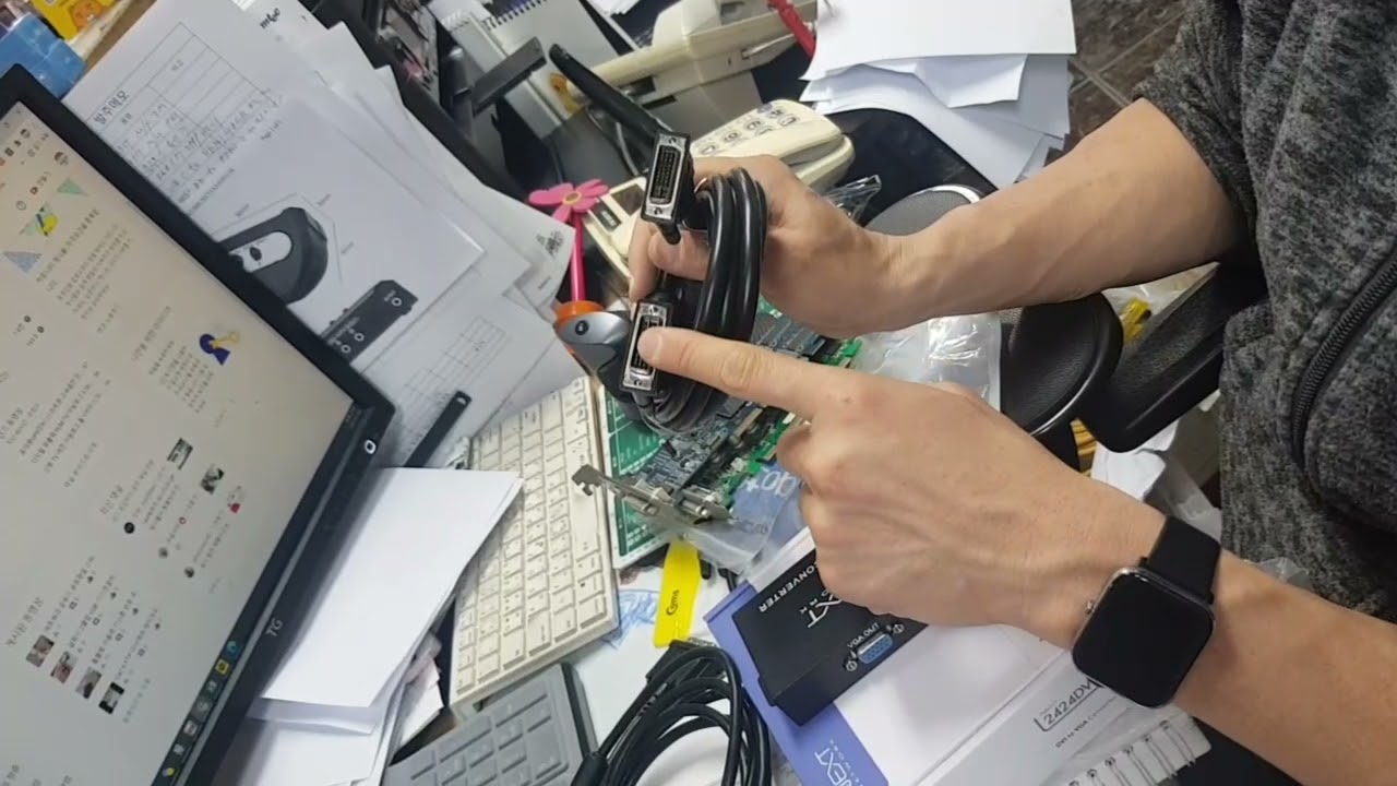 DVI 포트 (DVI-I,DVI-D)구분 DVI-D to VGA컨버터/DVI-A to RGB단순젠더 사용법 대전 세종 충남 남강네트워크전산
