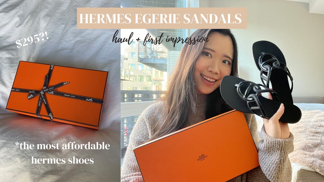 HERMES Egerie Sandals  Cheapest Hermes Shoes? First Impression +