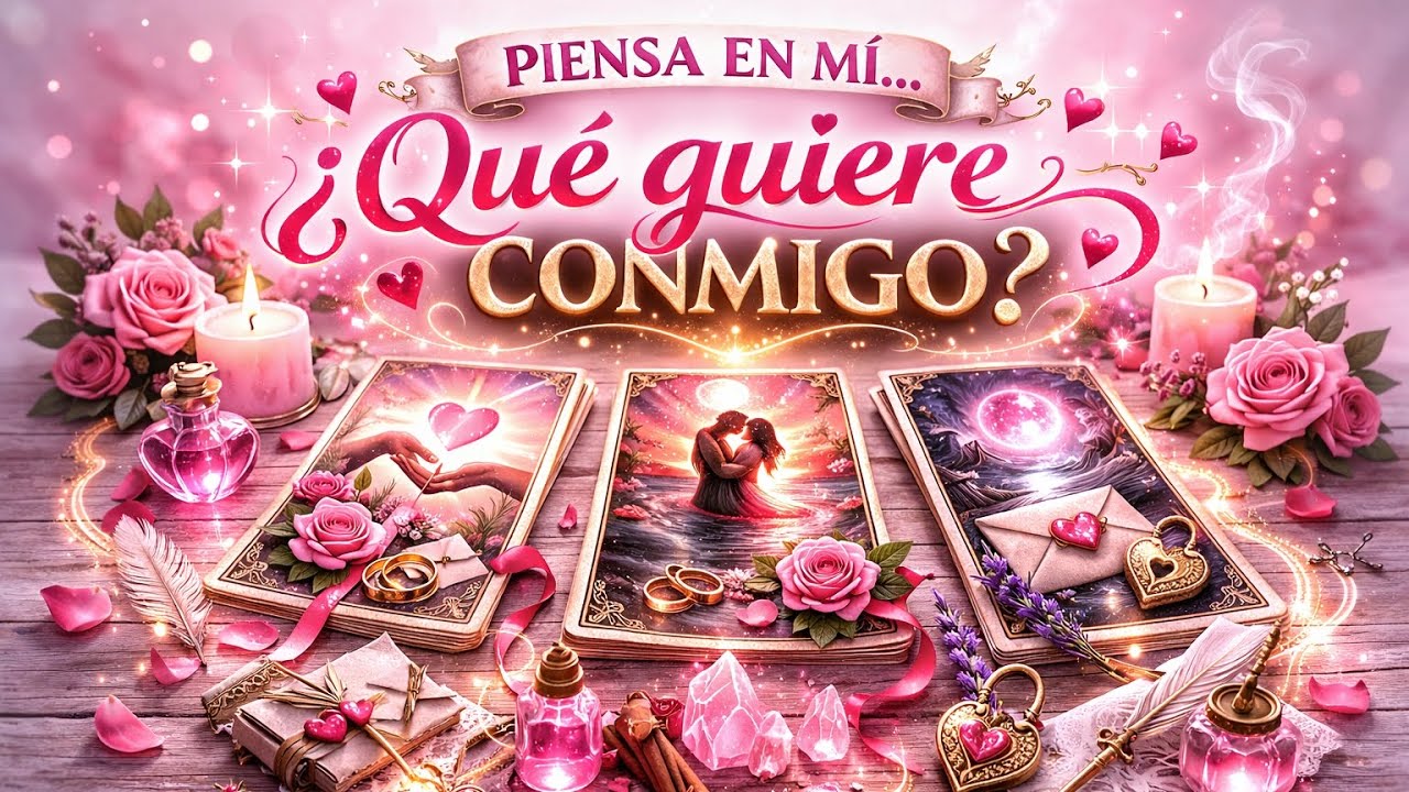 🔮✨PIENSA EN MÍ... ¿QUÉ QUIERE CONMIGO REALMENTE?.🔮✨TAROT INTERACTIVO.