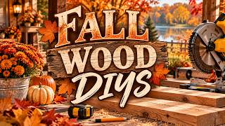 My LAST Fall DIY's of the Year leaves 🍁 WOOD DIY'S!