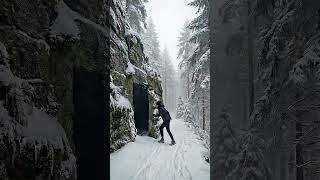 A secret beneath the snow. #SnowBunker #MountainBase #Survival #HiddenBase #Cinematic #Timelapse #Bu