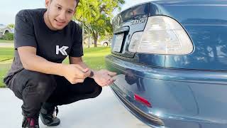BMW E46 Clear Rear Reflectors Bmw E46 Clear Tail Lights