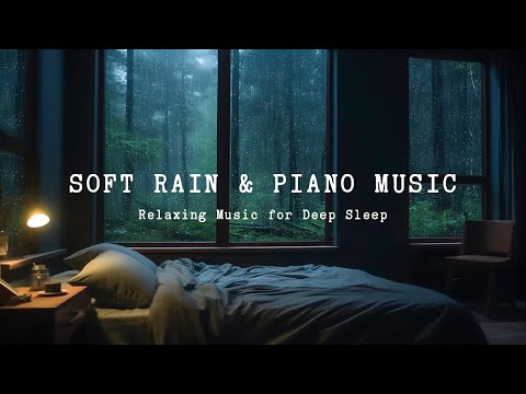 8 Hours of Rain on Windows & Relaxing Piano - Deep Sleep, Stress Relief, Calming Ambiance