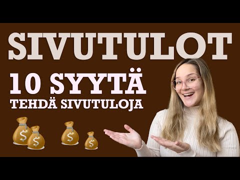 Video: Useita tulonlähteitä. Perheen tulonlähteet