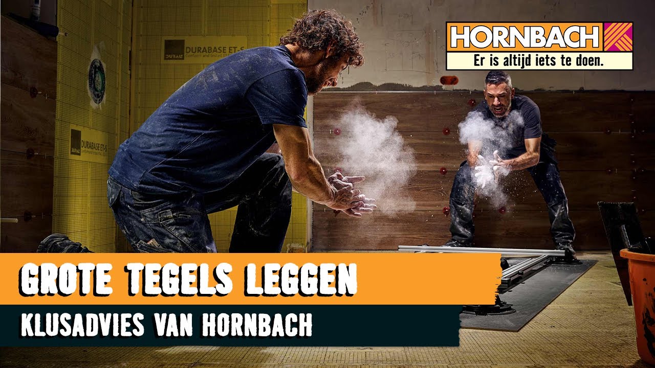 Grote tegels leggen met HORNBACH