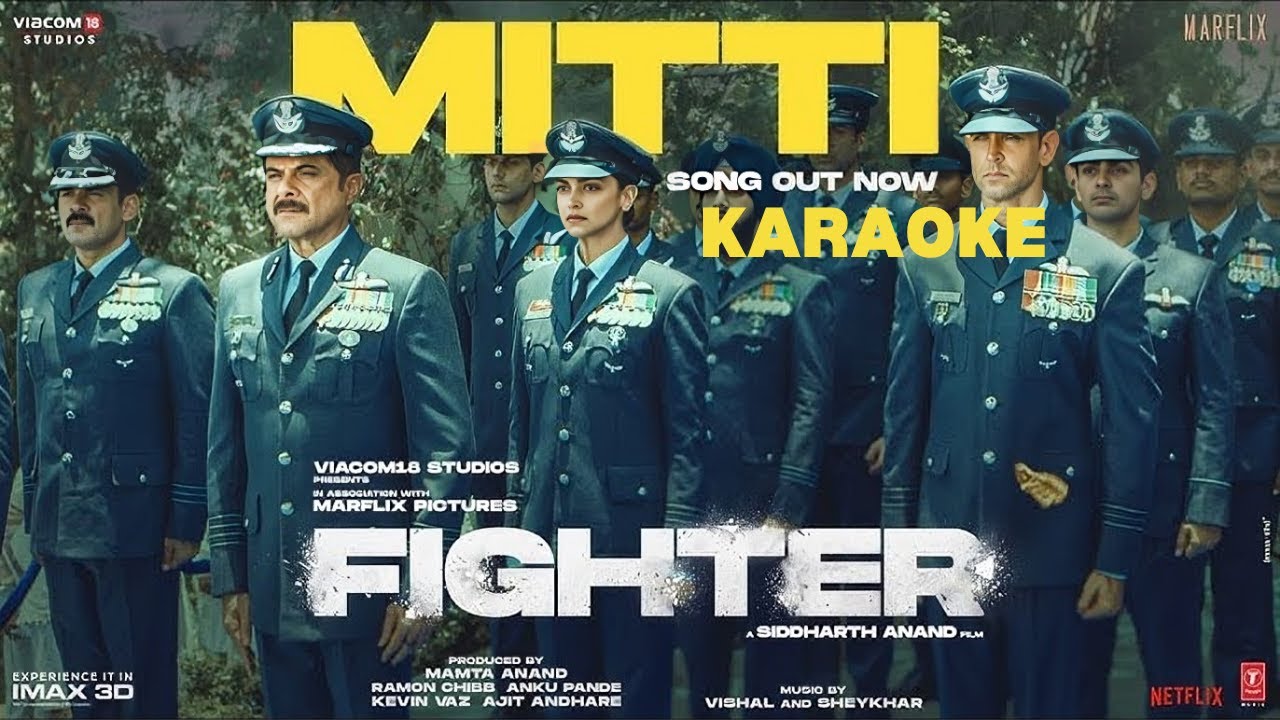 Mitti Karaoke  Fighter  Vishal Dadlani  KaraokeLabelHindi