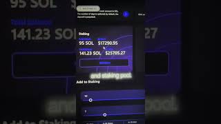 This is the future of crypto 🚀 #staking #solana #passiveincome #web3money #smartcrypto