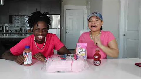 We Only Ate PINK FOOD For 24 HOURS!! (IMPOSSIBLE CHALLENGE)