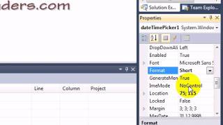 Datetimepicker Özellikleri Ve Metotları Ders 43-- .Csharpvideoluders --