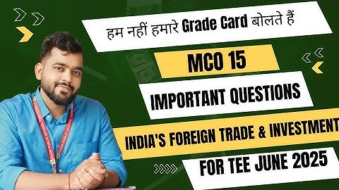 🎯 MCO-15 Important Questions for TEE June 2025 📚 | IGNOU M.Com Must-Prepare🔥