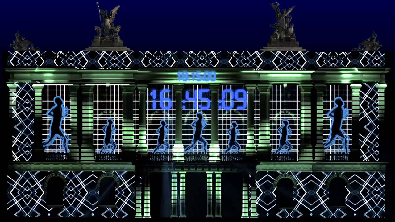 Opernhaus-Projektionen: Teaser Lichttapete