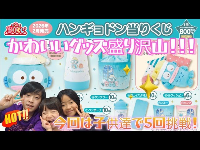 Sanrio Lottery] Hangyodon winning lottery ticket!! All winning