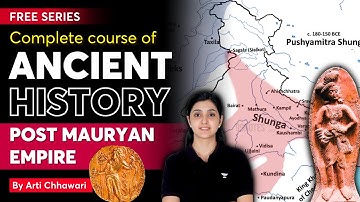 L11 - Post Mauryan Empire | Complete course on Ancient History | UPSC IAS/IPS | Arti Chhawari