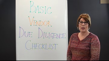 Third Party Thursday Video: Streamline Vendor Due Diligence Basic Checklist