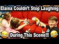 Elaina Couldn't Stop Laughing During This Scene!!! *BTS*