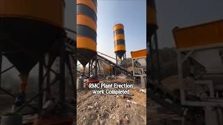 RMC Plant Erection work Completed #trendingshorts #concreteconstruction #highlight #plantwork #viral
