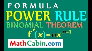 📓Differentiation Power Rule Binomial Theorem PROOF problem ! ! ! ! !