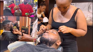 ASMR HAIR TRANSFORMATION:BALD TO FADE+ DEEP FACIAL SCRUB #haircut #beauty #transformation